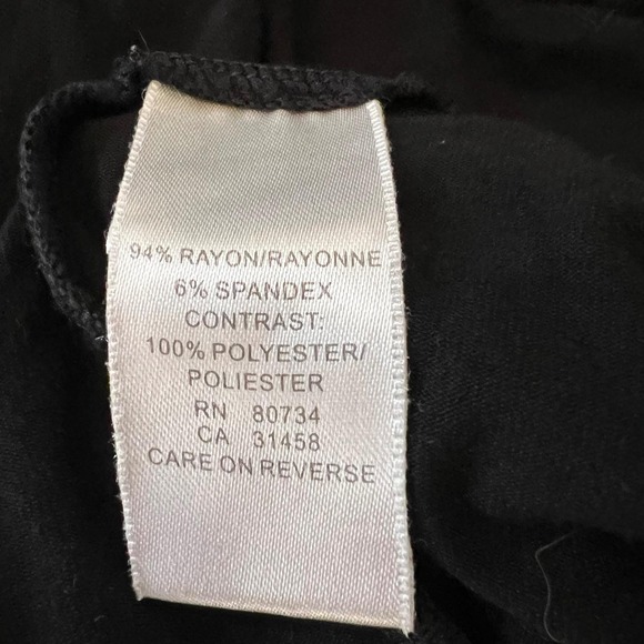 Vintage Y2K Black Babydoll Empire Waist Pleated Sheer Sleeve Top Balletcore M - Picture 7 of 8